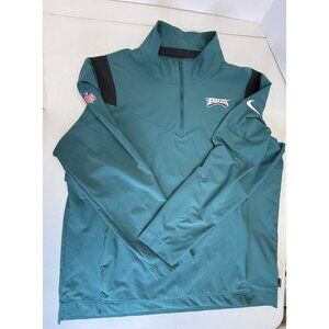Nike Eagles Sideline Coaches Repel Quarter Zip Midnight Green Long Sleeves XL